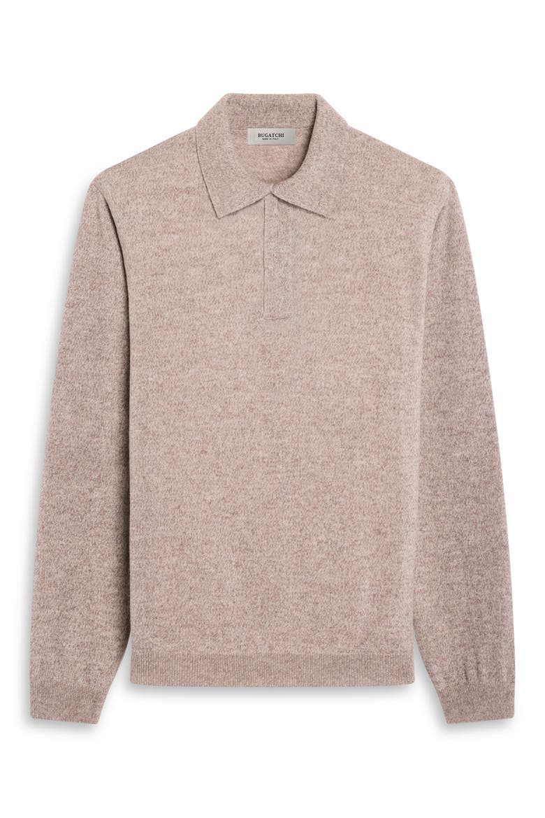 Quarter Zip Wool Polo Sweater, Alternate, color, MOSS