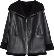 TOTEME Menfi Oversize Genuine Shearling Coat