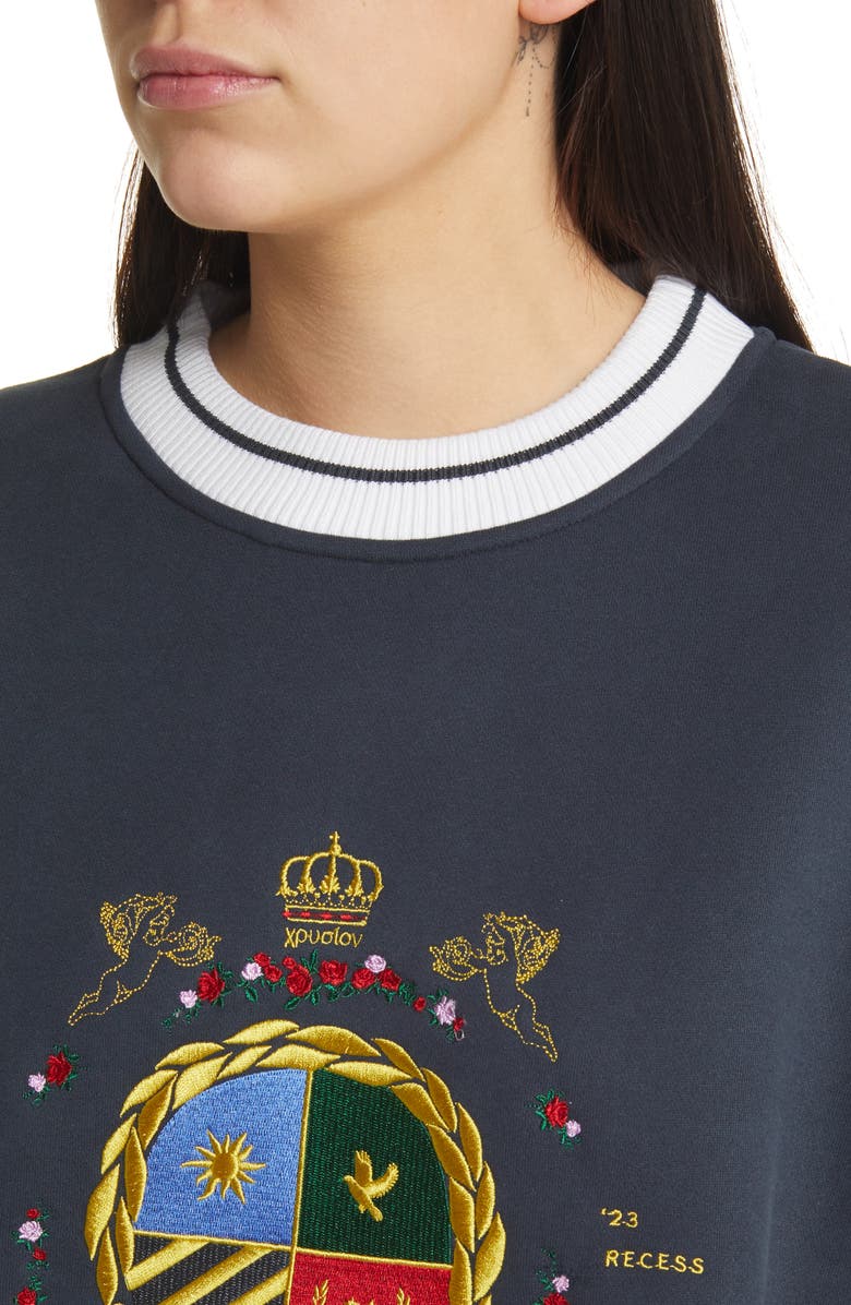 YELLOW THE LABEL Herald Crest Sweatshirt, Alternate, color,