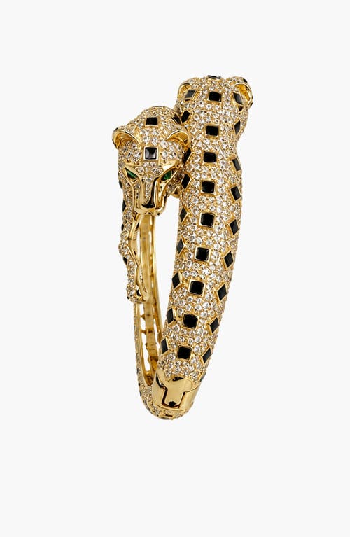 Kellery Empress Panther Bangle In Gold