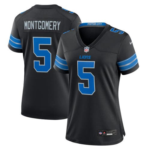 Nike David Montgomery Black Detroit Lions 2nd Alternate Game Jersey In Black