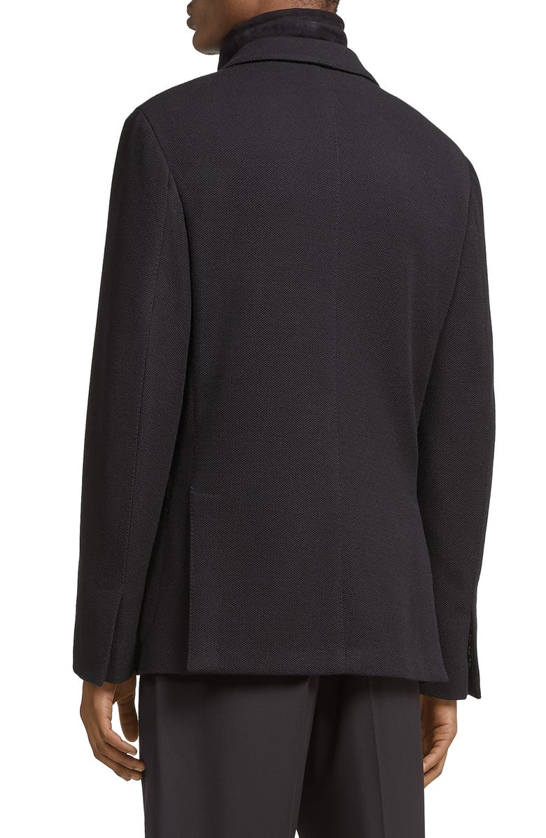 ZEGNA High Performance<sup>™</sup> Jersey Jacket with Removable Technical Bib, Alternate, color, 