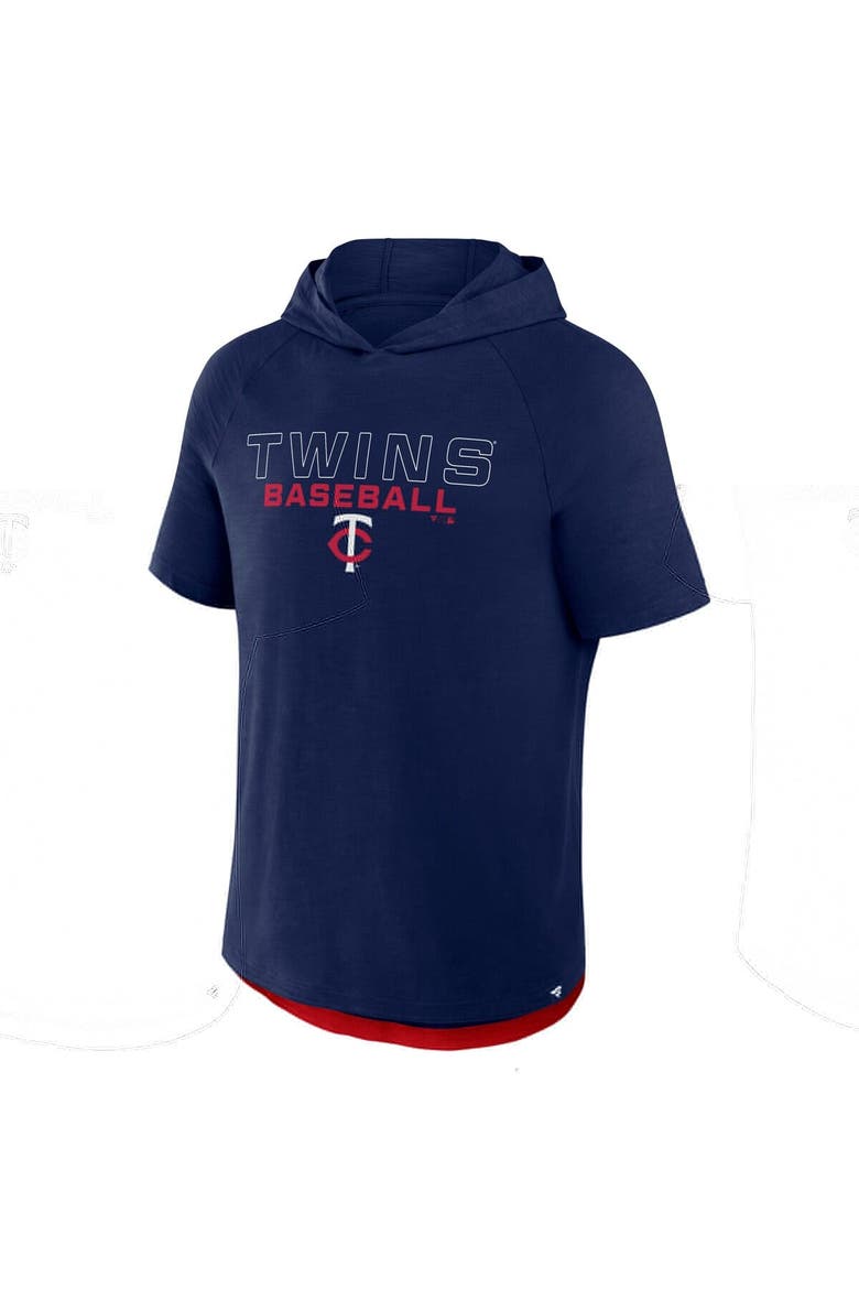 Men's Fanatics Navy Minnesota Twins Clubhouse Optimal Play Raglan Hoodie T-Shirt, Alternate, color, Navy