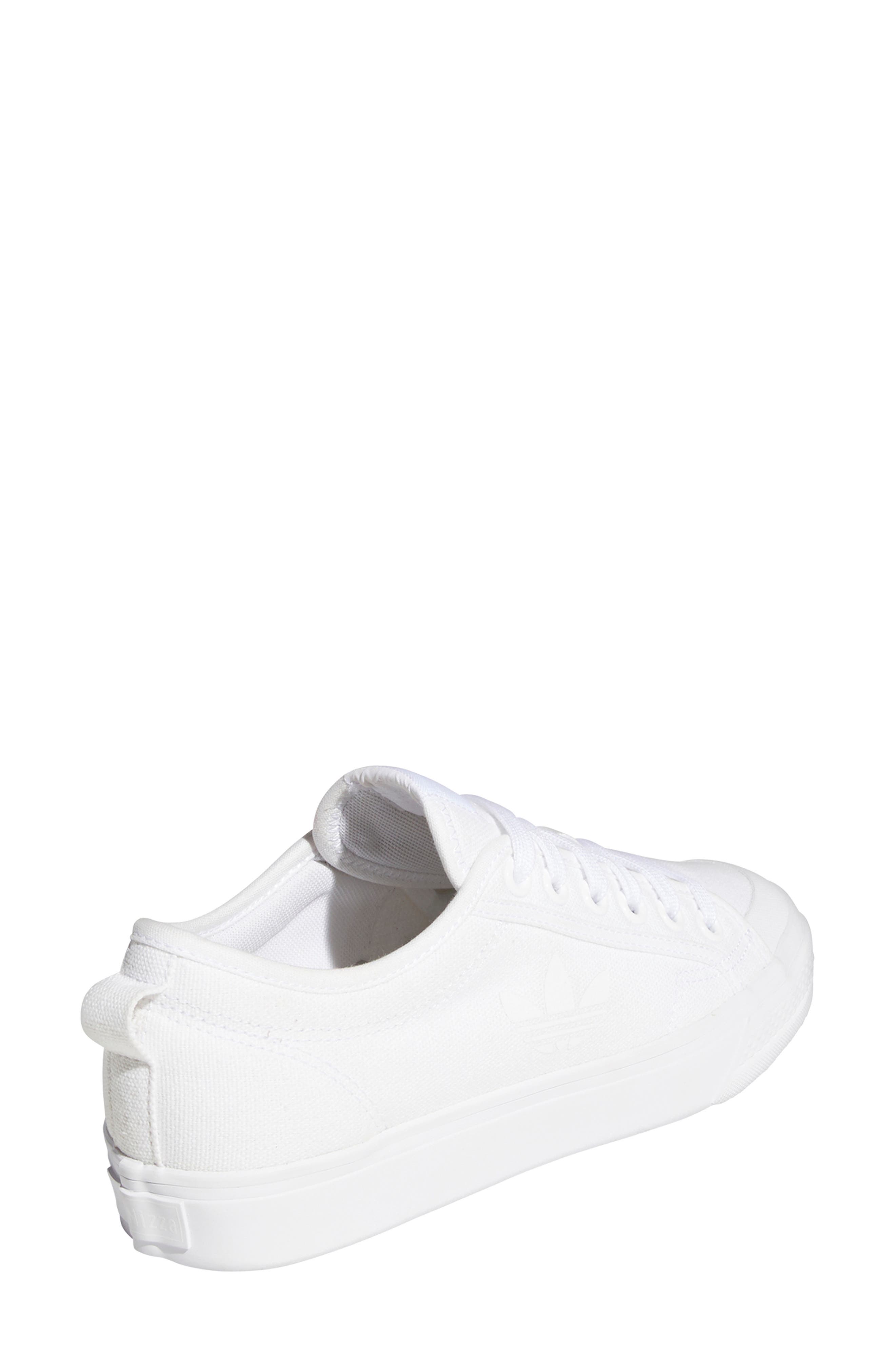 Nizza Trefoil Sneaker, Alternate, color, WHITE/ WHITE/ WHITE