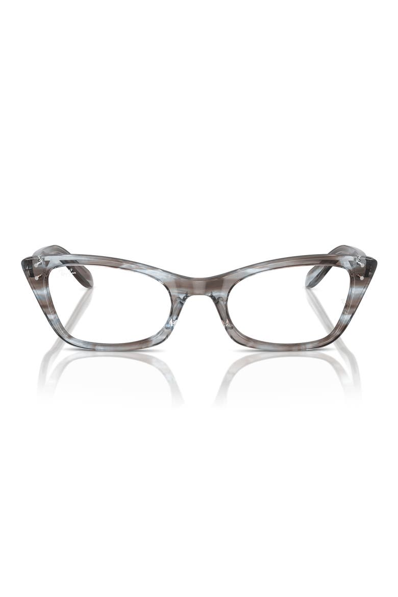 RX5499 51mm Cat Eye Optical Glasses, Main, color, STRIPED BLUE
