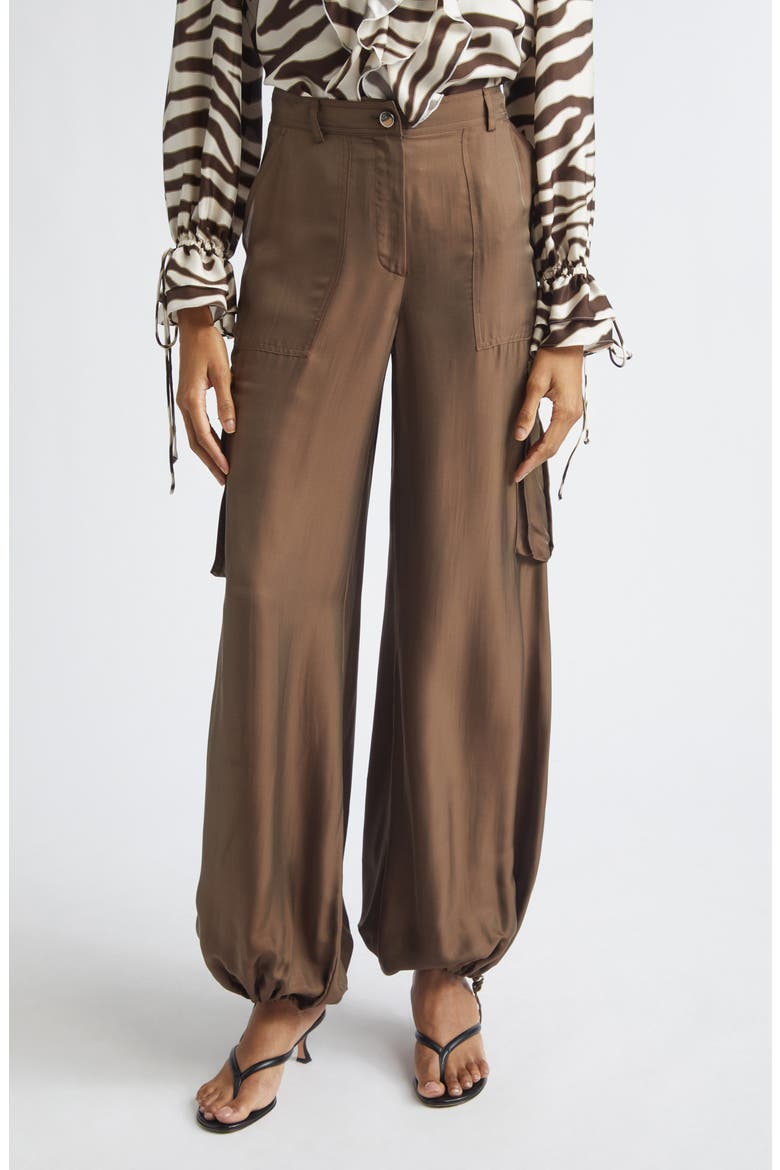 James Wide Leg Cargo Pants, Main, color, COFFEE