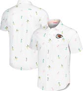Tommy Bahama Men's Tommy Bahama White Kansas City Chiefs Nova Wave Flocktail Button-Up Shirt