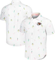 Tommy Bahama Men's Tommy Bahama White Kansas City Chiefs Nova Wave Flocktail Button-Up Shirt