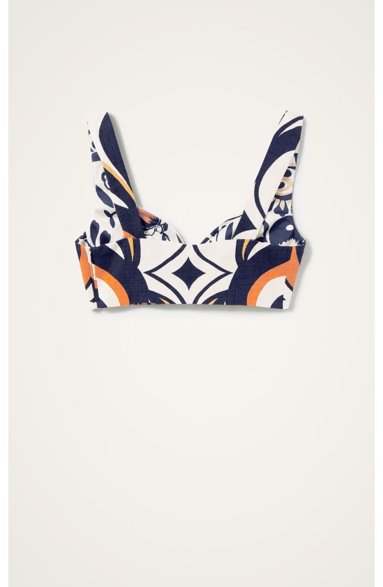 La DoubleJ Baia Crop Top, Alternate, color, Jive Macro White