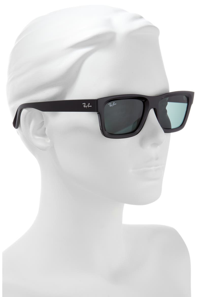 Warren 54mm Rectangular Sunglasses, Alternate, color, BLACK