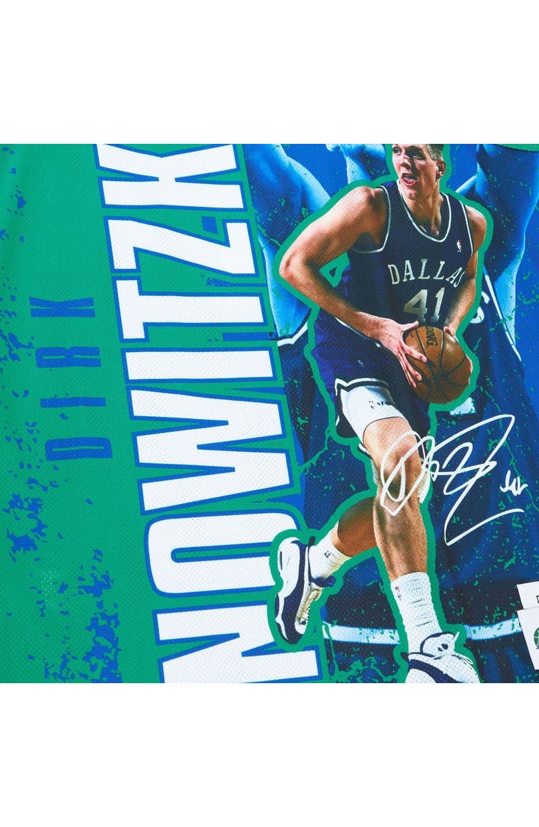 Mitchell & Ness Men's Mitchell & Ness Dirk Nowitzki Blue Dallas Mavericks Hardwood Classics Player Burst Tank Top, Alternate, color, Blue