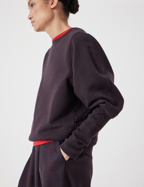 Hush Puff Sleeve Sweatshirt In Black