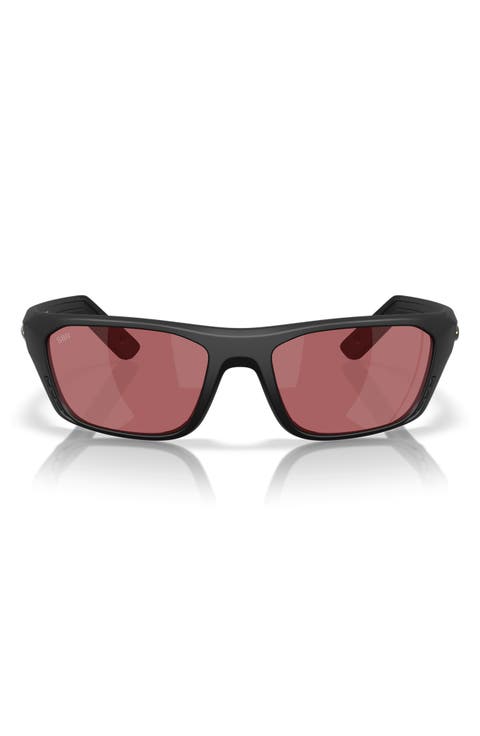Whitetip Pro 57mm Polarized Rectangular Sunglasses