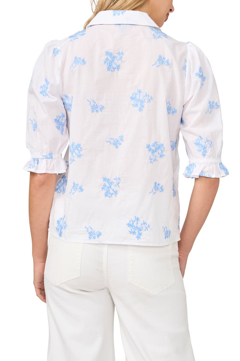 Puff Sleeve Top, Alternate, color, AIRY BLUE
