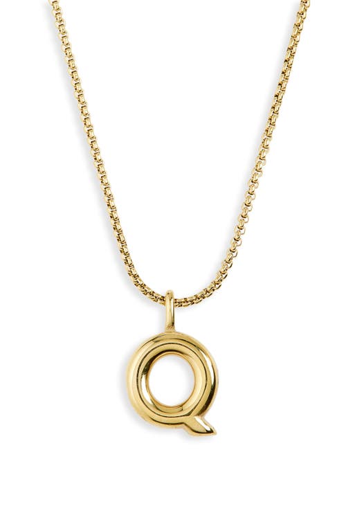 Open Edit Waterproof Bubble Initial Pendant Necklace