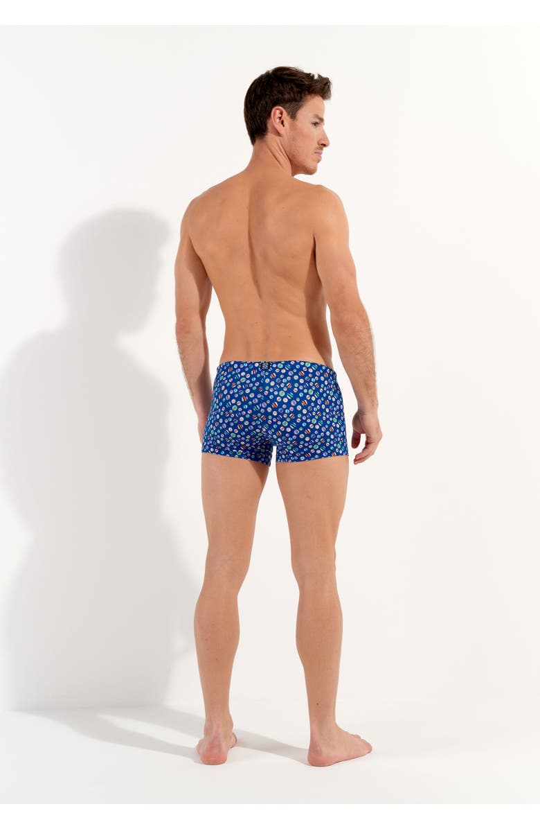 HOM Socoa Swim Shorts, Alternate, color, Navy Print