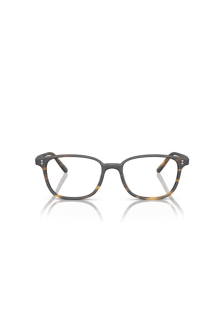 51mm Square optical glasses, Alternate, color, Brown