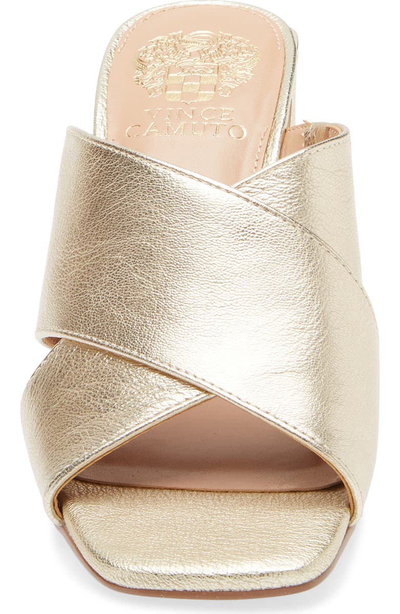 Vince Camuto Hemila Slide Sandal, Alternate, color, Light Gold
