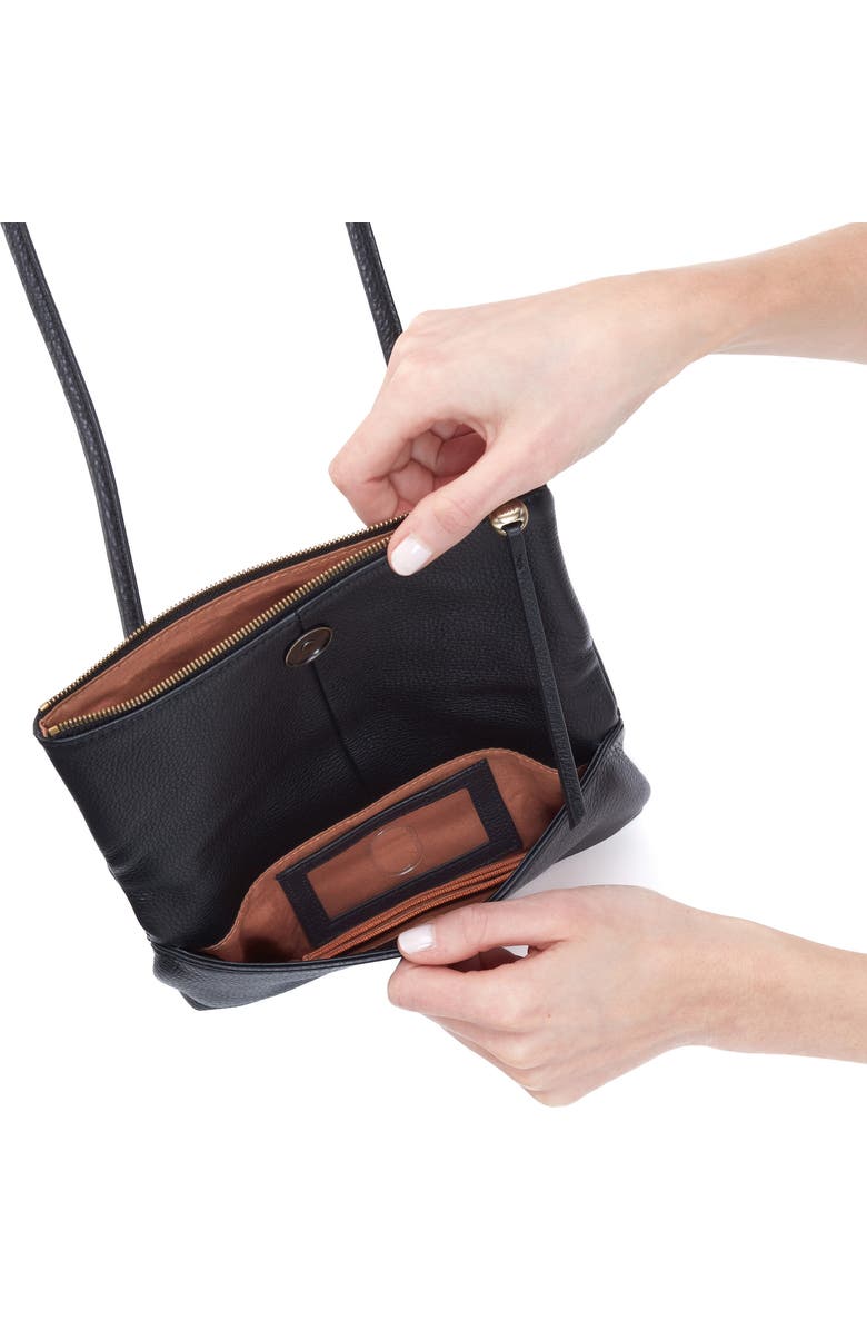 HOBO Small Draft Leather Crossbody Bag, Alternate, color,