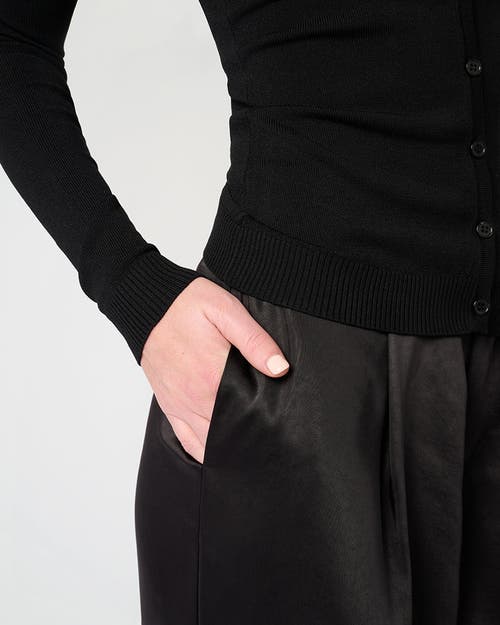 Weworewhat Silky Trouser Pant In Black