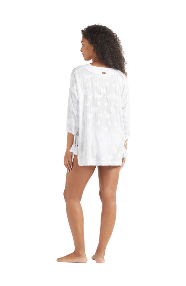 Vilebrequin Women's Disco Butterflies Rayon Dress, Alternate, color, Blanc
