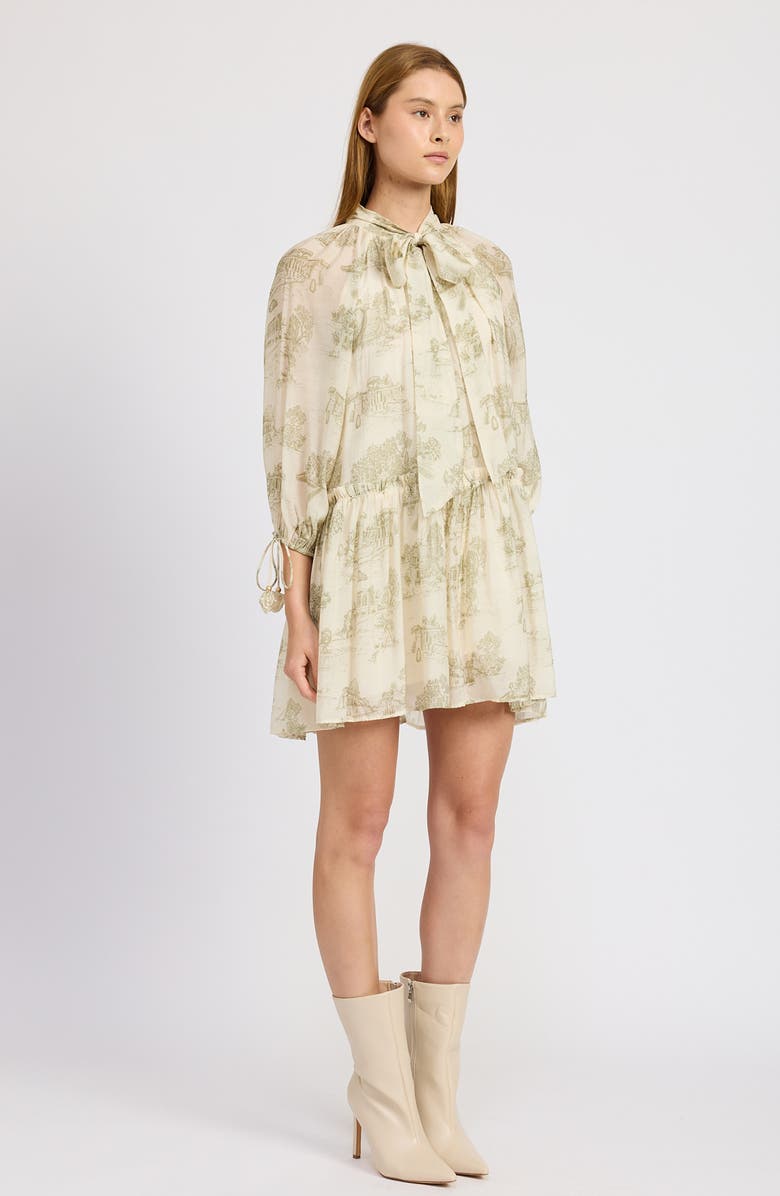 En Saison Leighton Toile Minidress, Alternate, color, 