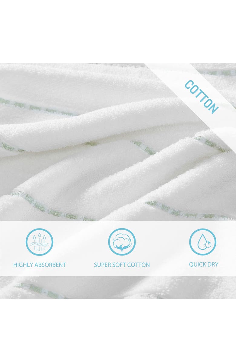 Tommy Bahama Ridley Solid 3-Piece Towel Set, Alternate, color, White/ Sage