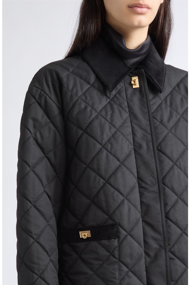 Quilted Blouson Jacket, Alternate, color, NERO