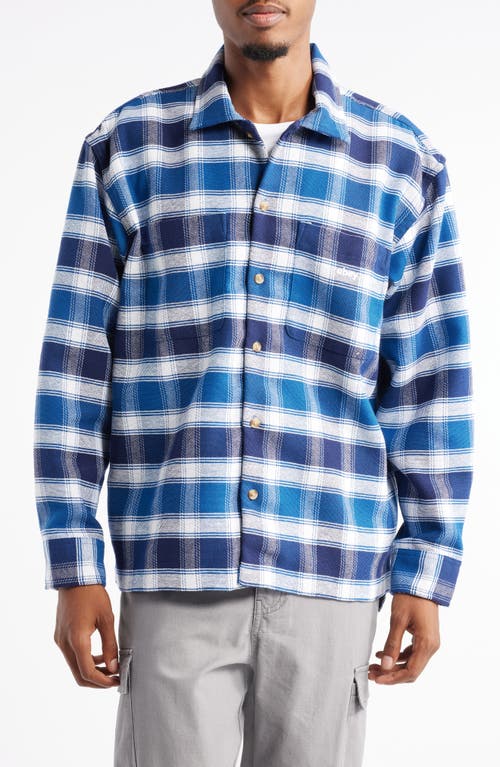 OBEY OBEY BIGWIG HUGO CHECK COTTON FLANNEL BUTTON-UP SHIRT 