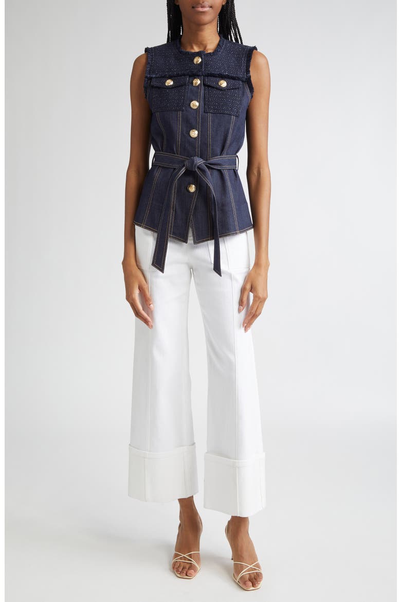 Benji Wide Leg Jeans, Alternate, color, WHITE