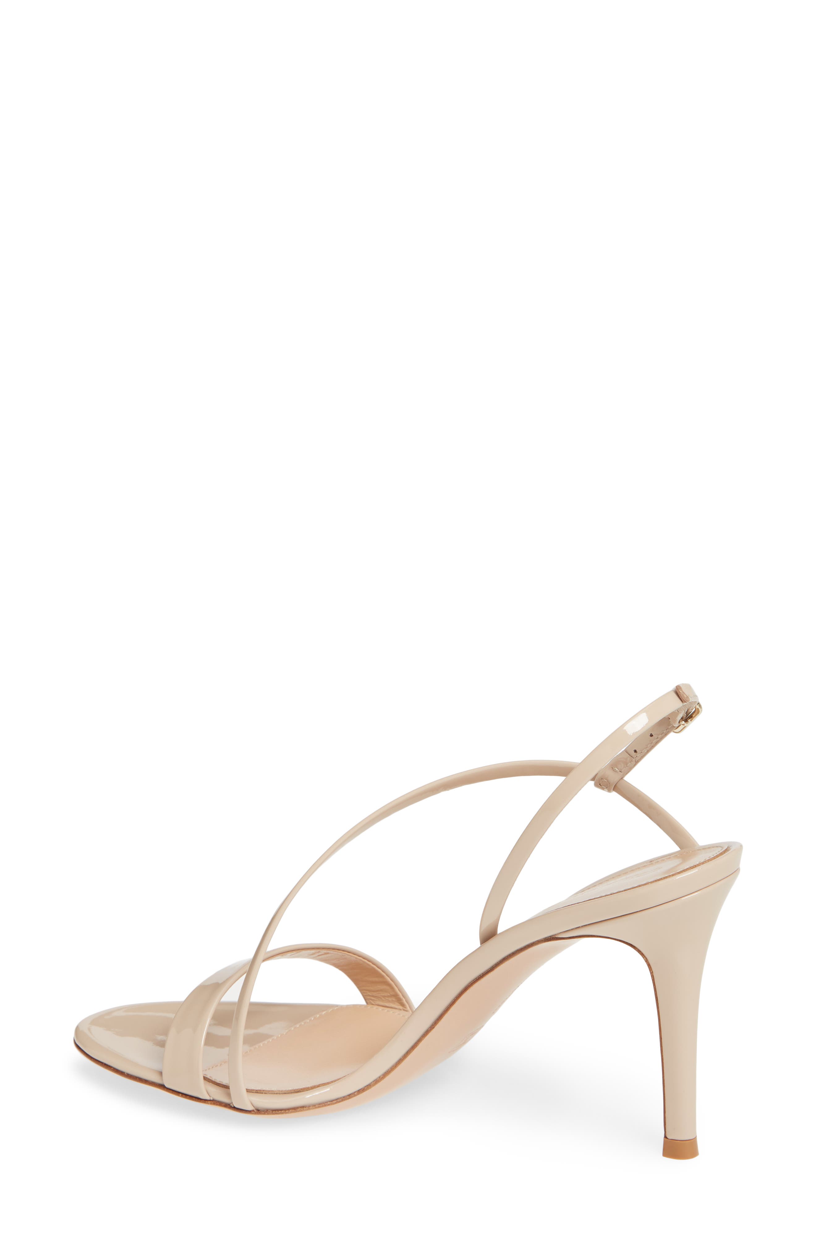 Asymmetrical Strap Sandal, Alternate, color, NUDE