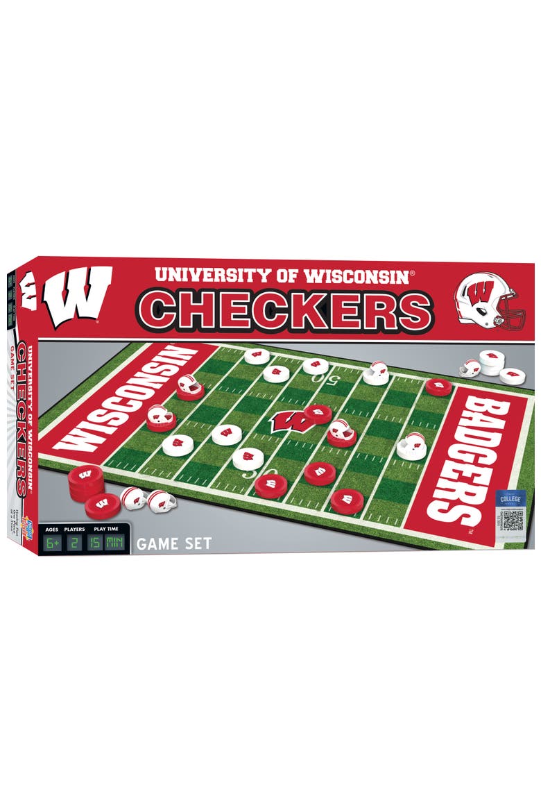 Wisconsin Badgers Checkers Board Game, Main, color, Multicolor