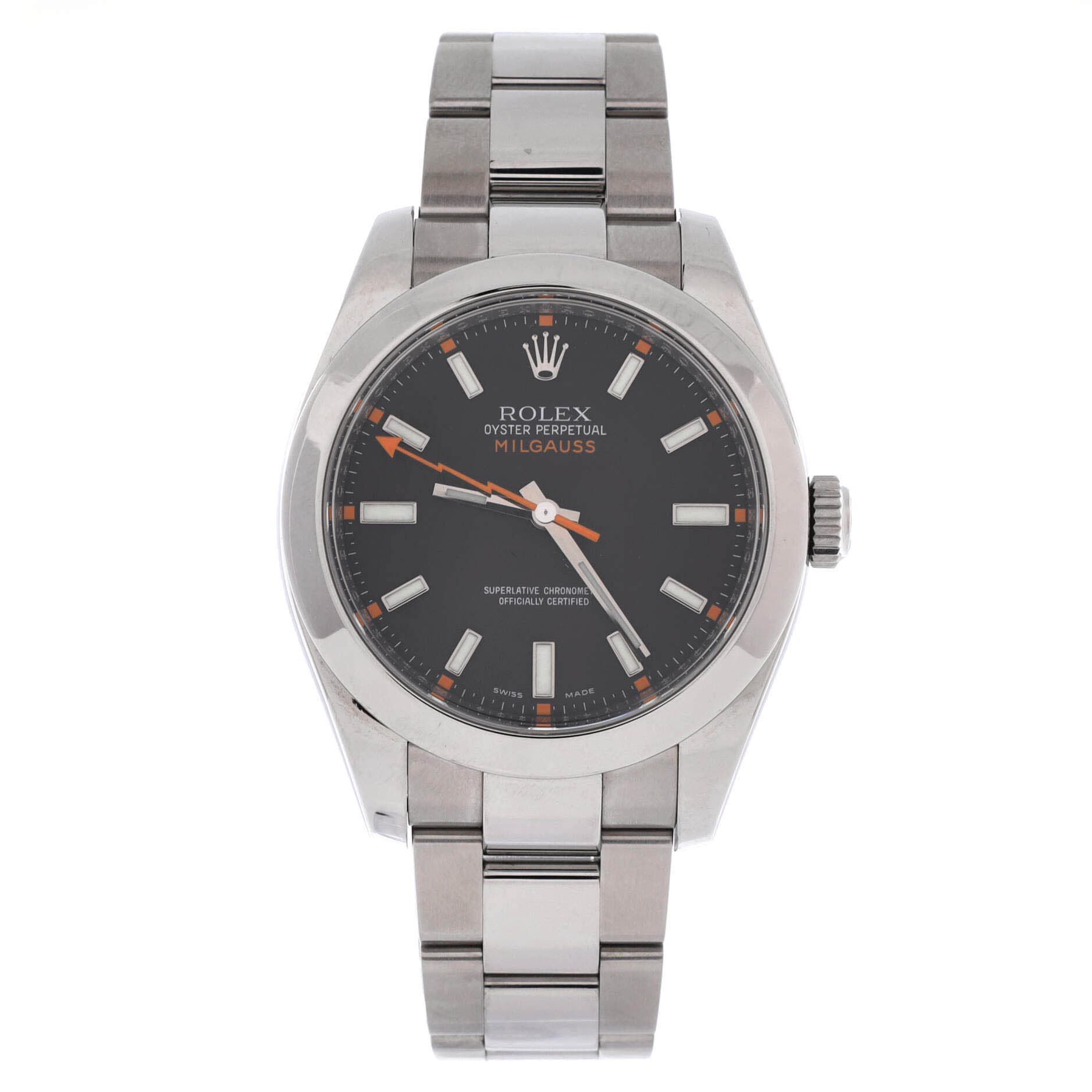 Oyster Perpetual Milgauss Automatic Watch Stainless Steel 40, Main, color, Metallic Silver