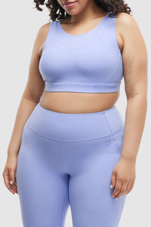Peloton Cadent Laser Perforated Bra In Ice Blue