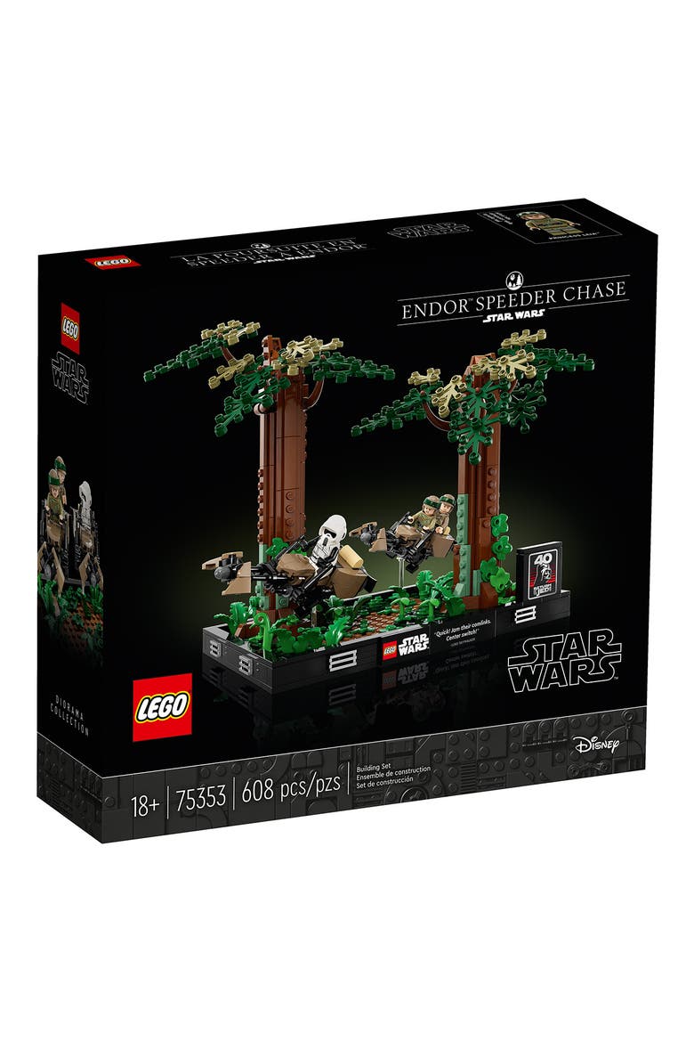 18+ Star Wars™ Endor™ Speeder Chase Diorama - 75353, Alternate, color, BROWN MULTI