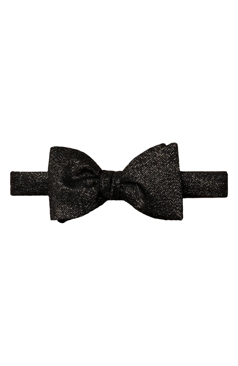 Eton Glitter Effect Silk Blend Bow Tie, Main, color,