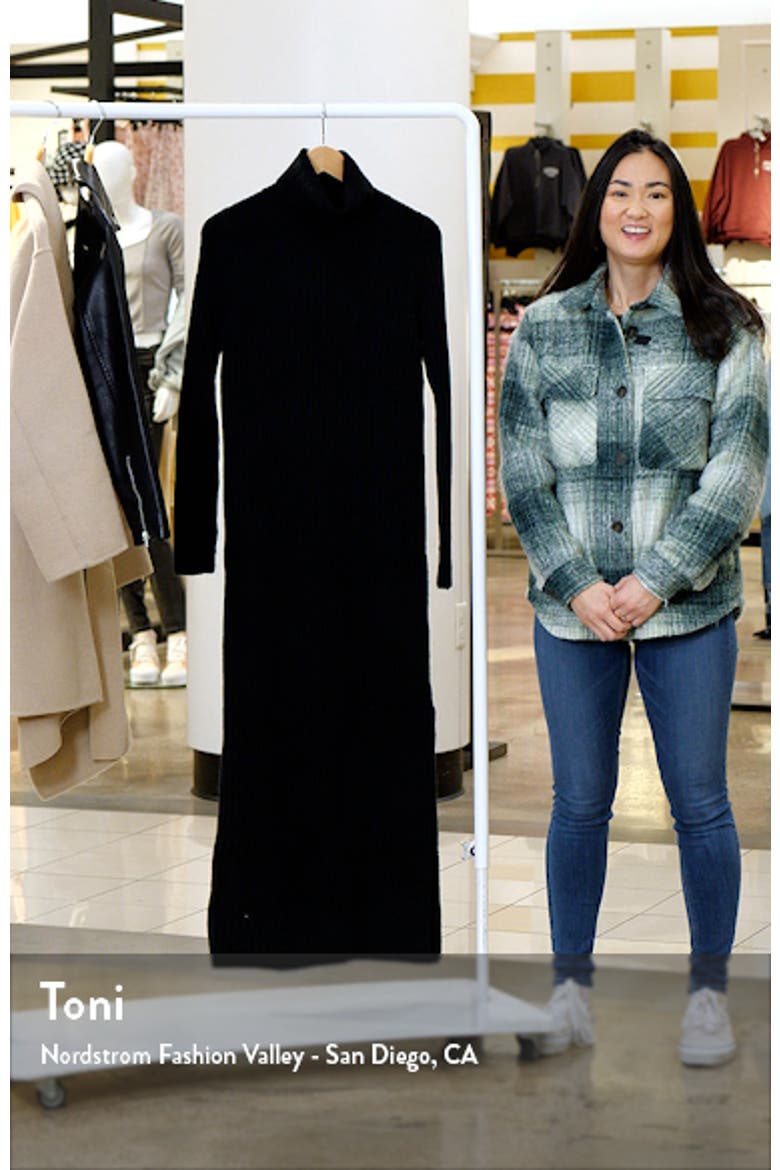 Ribbed Long Sleeve Sweater Dress video
