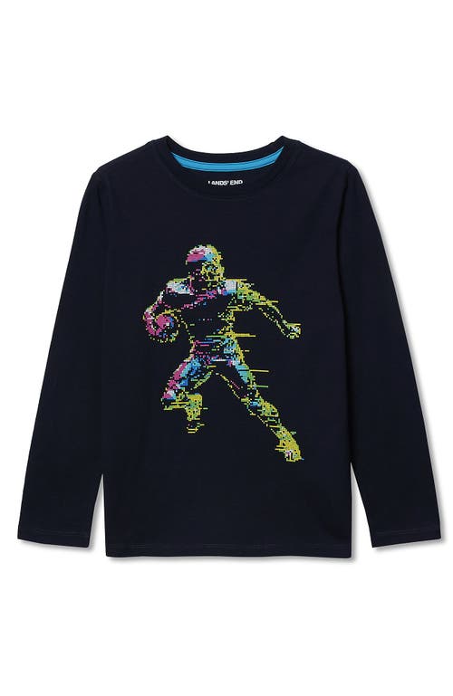 Lands' End Boys Graphic T Shirt In Black