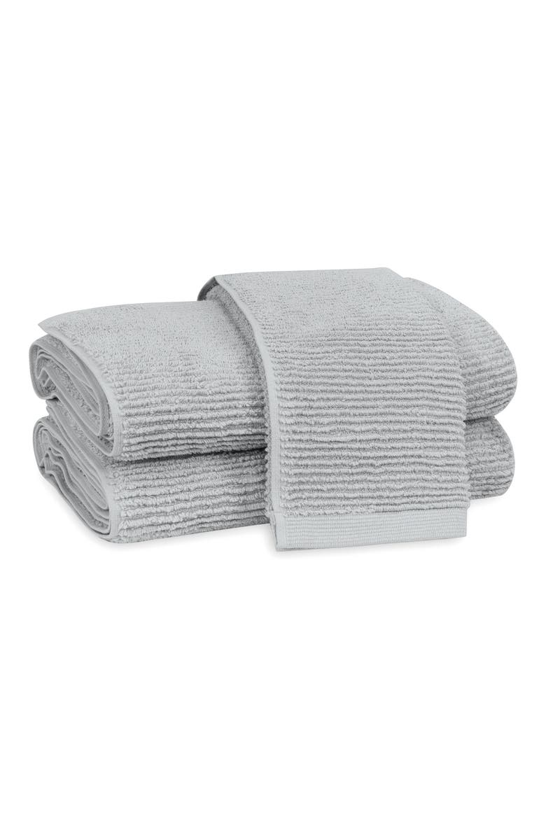 Aman Rib Cotton Washcloth, Main, color, POOL