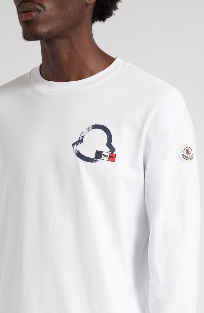 Moncler Logo Long Sleeve Graphic T-Shirt, Alternate, color, 