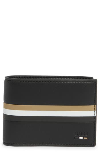 Hugo Boss Boss Ray Slim Bifold Wallet In Black