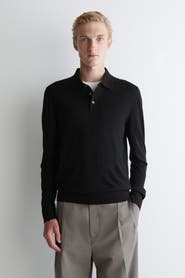 COS Slim Merino Wool Polo Shirt