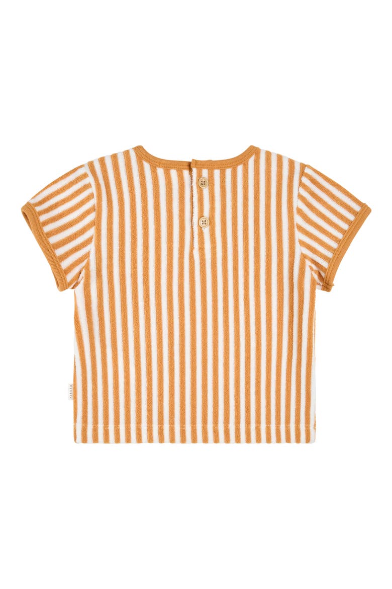 Stripe Terry T-Shirt & Shorts Set, Alternate, color, YELLOW GOLD