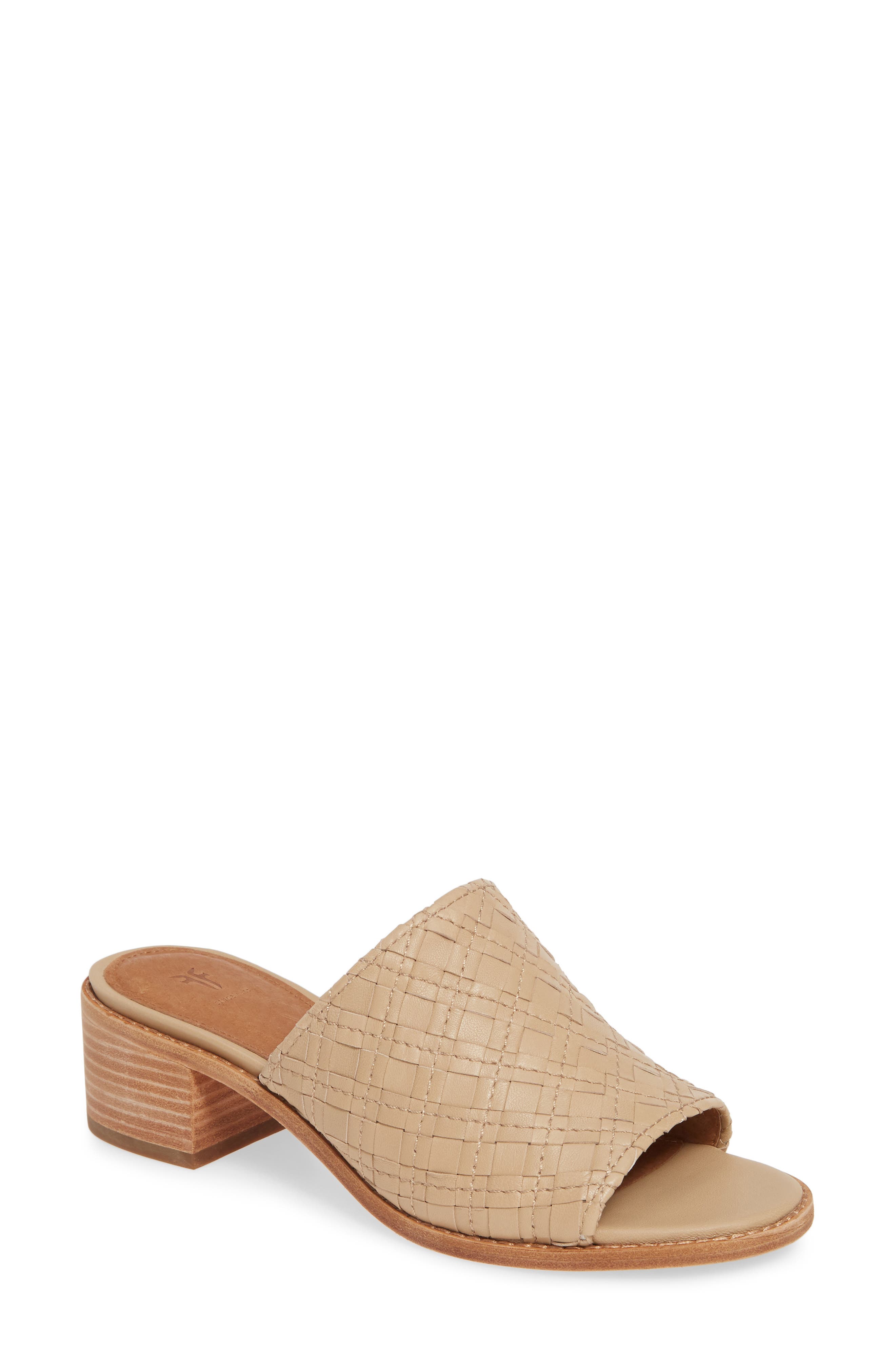 Cindy Woven Slide Sandal, Main, color, CREAM