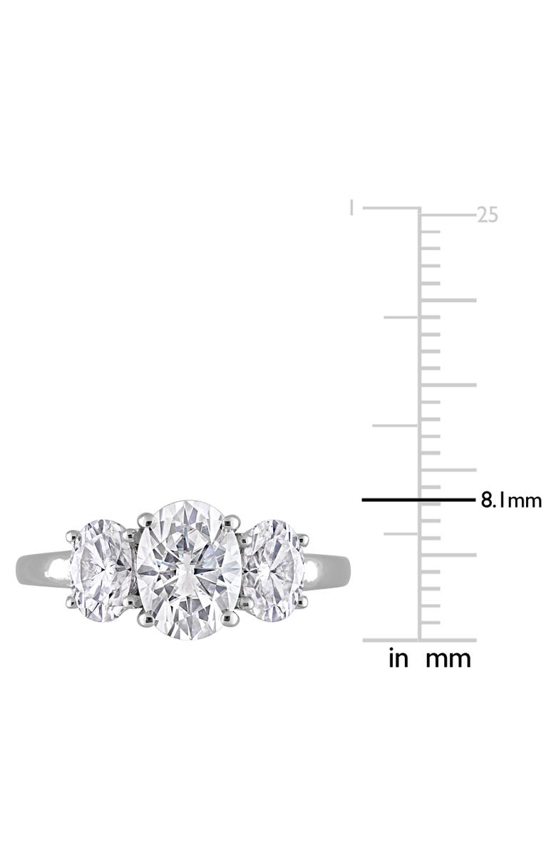 Julianna B. Moissanite Oval 3-Stone Engagement Ring, Alternate, color, 