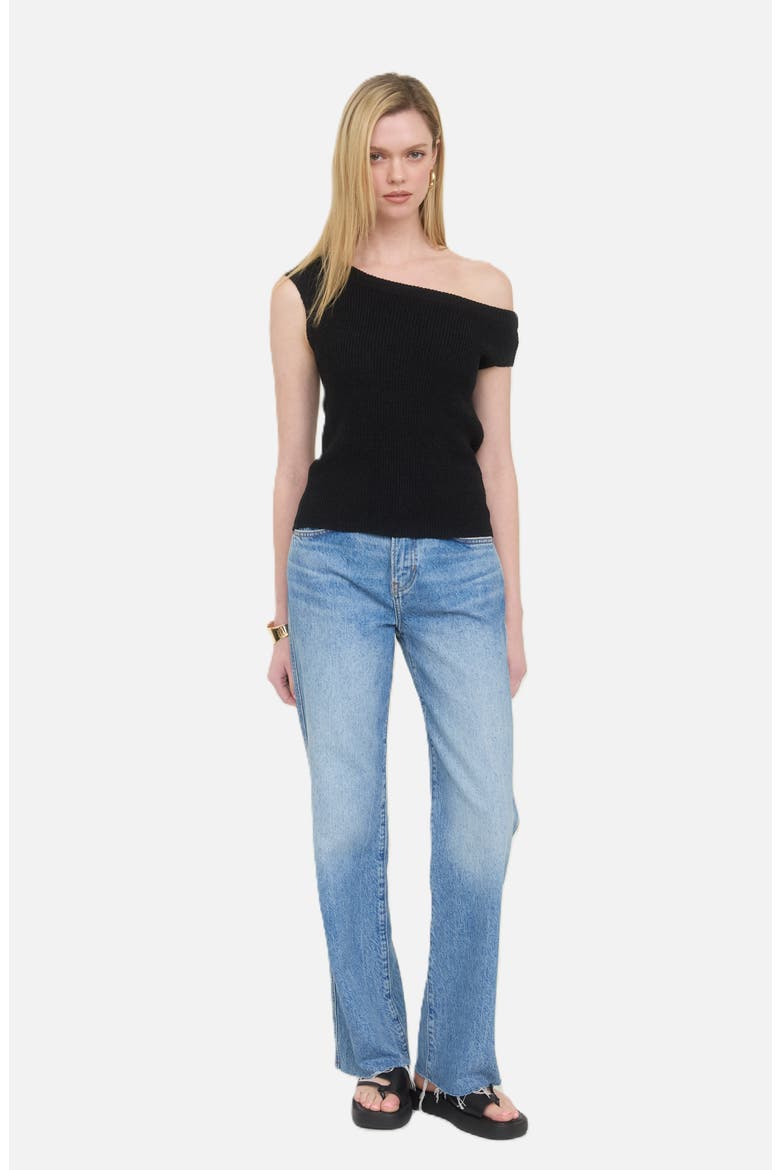 Off-the-Shoudler Sweater, Alternate, color, BLACK