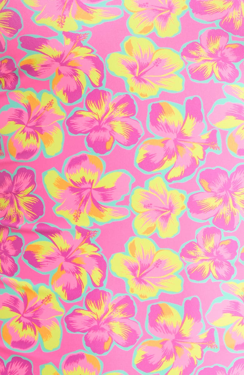 Kulani Kinis Strapless Cinched Tie One-Piece Swimsuit, Alternate, color, Sun Pop