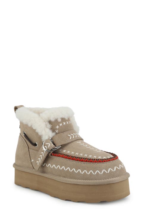 Grand Faux Fur Lined Bootie (Women)