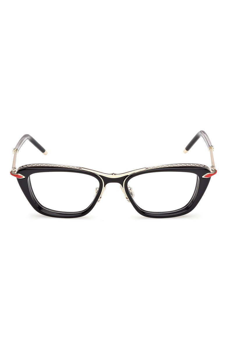Christian Louboutin 52mm Geometric Optical Glasses, Main, color,