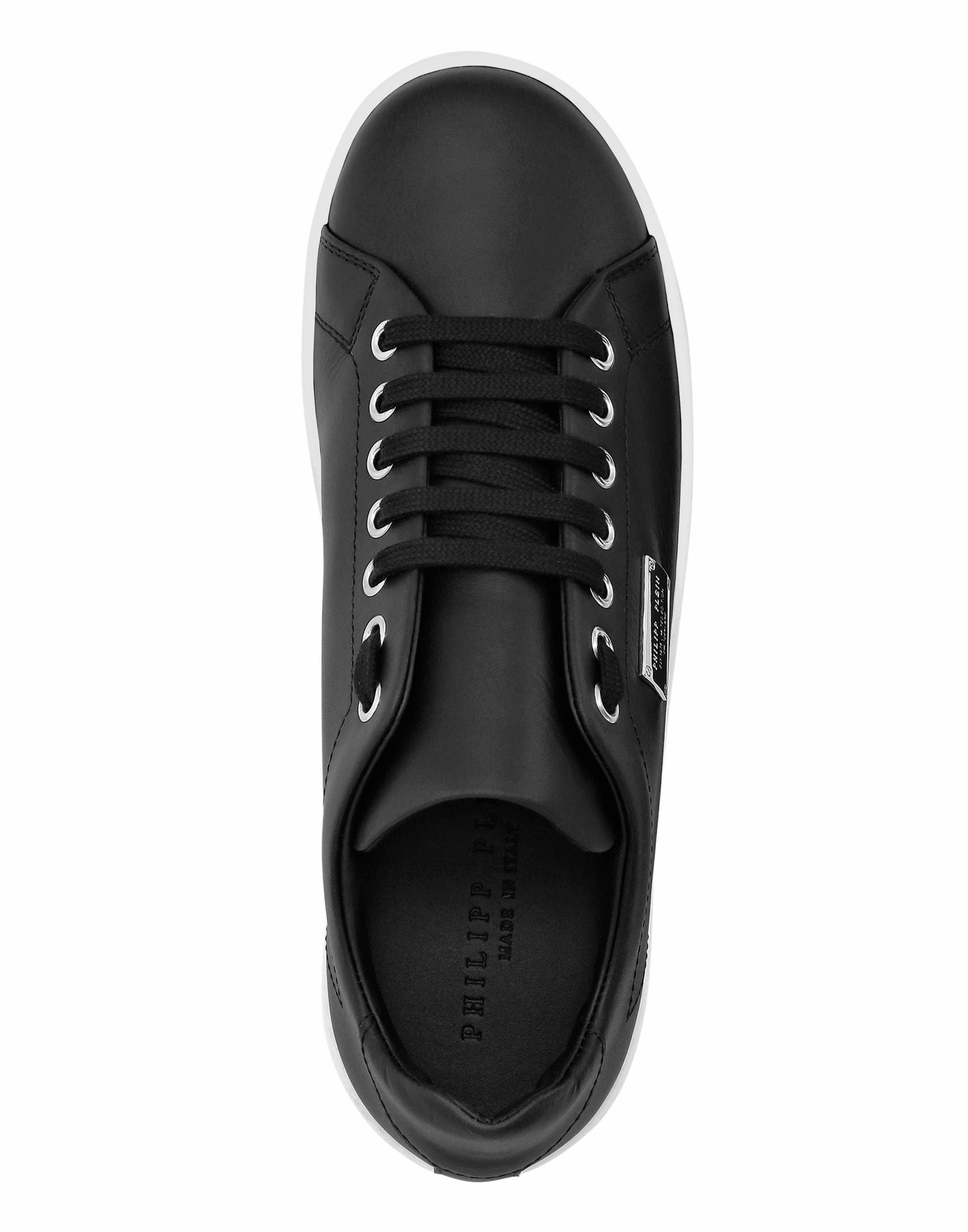 Leather Lo-Top Sneakers Philipp Plein Tm Comfort Women, Alternate, color, black